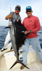 Capt Billy Miller with his father Capt Bill Miller 